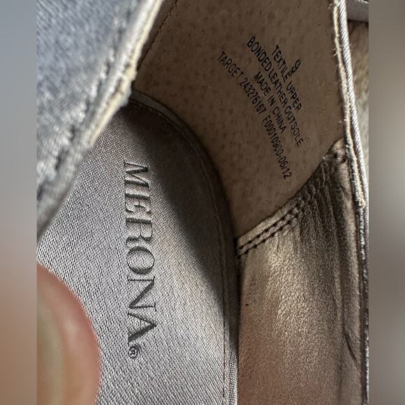Merona silver peep toe heels size 9 - Picture 4 of 5